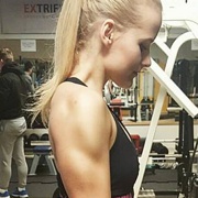 Teen muscle girl Fitness girl Alena